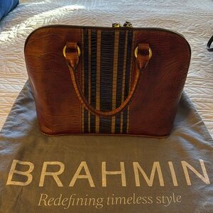 Beautiful Brahmin across-Embossed Top Handle Bag